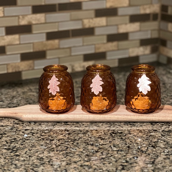 Three Votive Holder with Tray - Picture 2 of 4